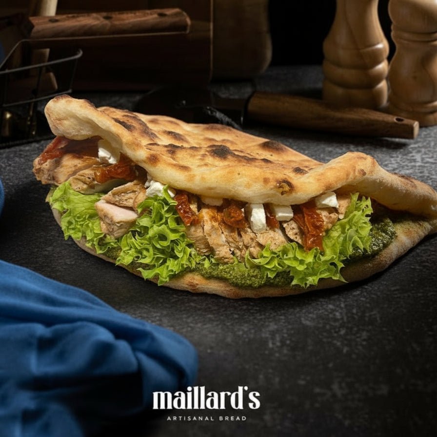 Chicken & Pesto Pizza Sandwich - Maillard's